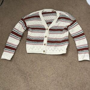Lucky Brand striped cardigan